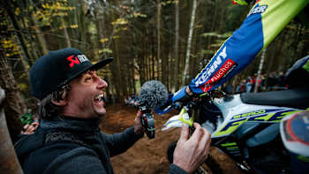 Paul Bolton at the eight stop of the World Enduro Super Series in Drebach, Germany on November 2, 2019.
