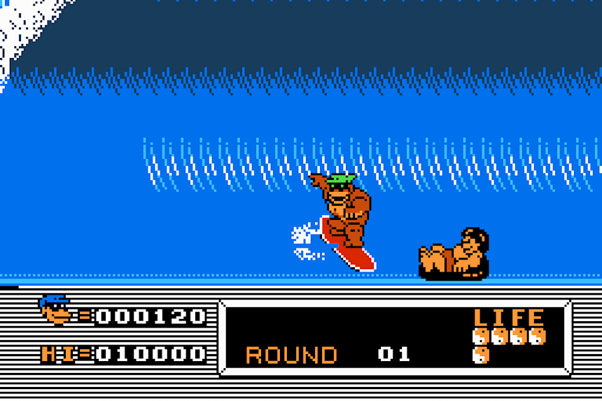 nes surfing game