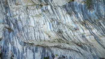 Seb Bouin climbs the Verdon Groge in a shot from Reel Rock S9 E4