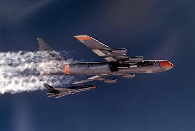 The hypersonic rocket-powered North American X-15.