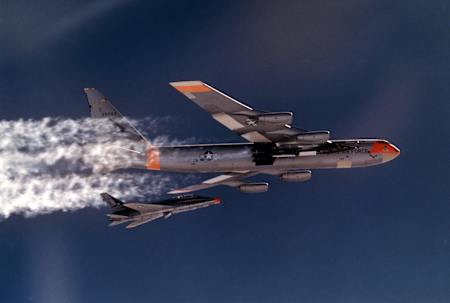 The hypersonic rocket-powered North American X-15.