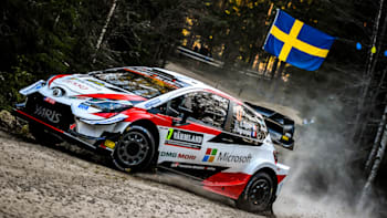 Sebastien Ogier in azione durante una PS del Rally di Svezia 2020, secondo appuntamento del calendario WRC di quell'anno