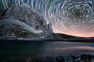 Reflections in the lake pilat.