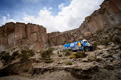 A demanding marathon stage for the trucks
