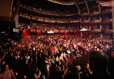 The crowd at Red Bull Symphonic at Los Angeles, USA.
