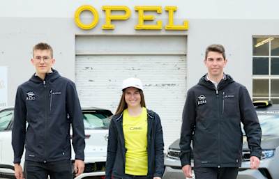 Opel support provides a huge opportunity for talented trio