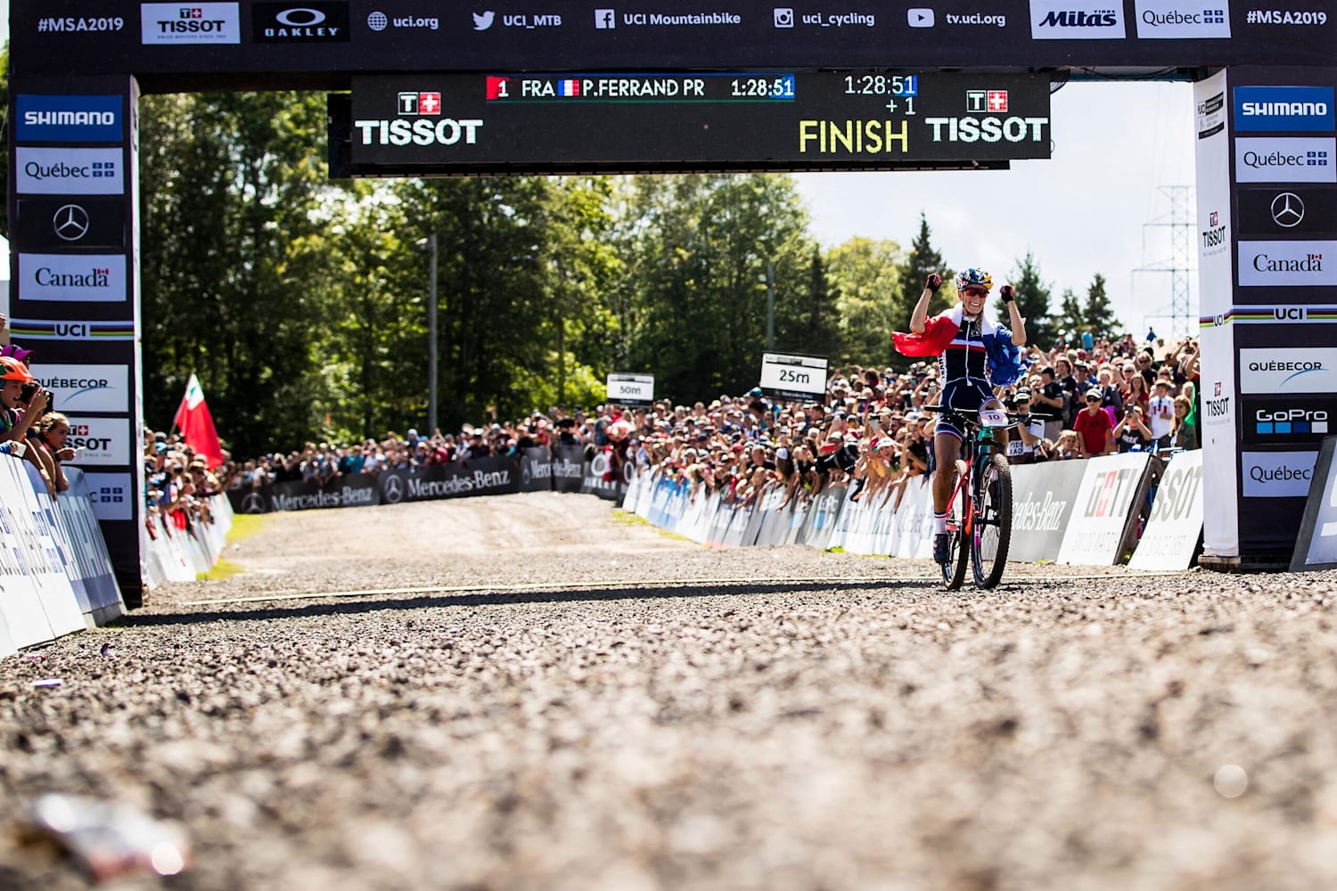 UCI MTB WC 2019 XCO women's sprint finish – Canada