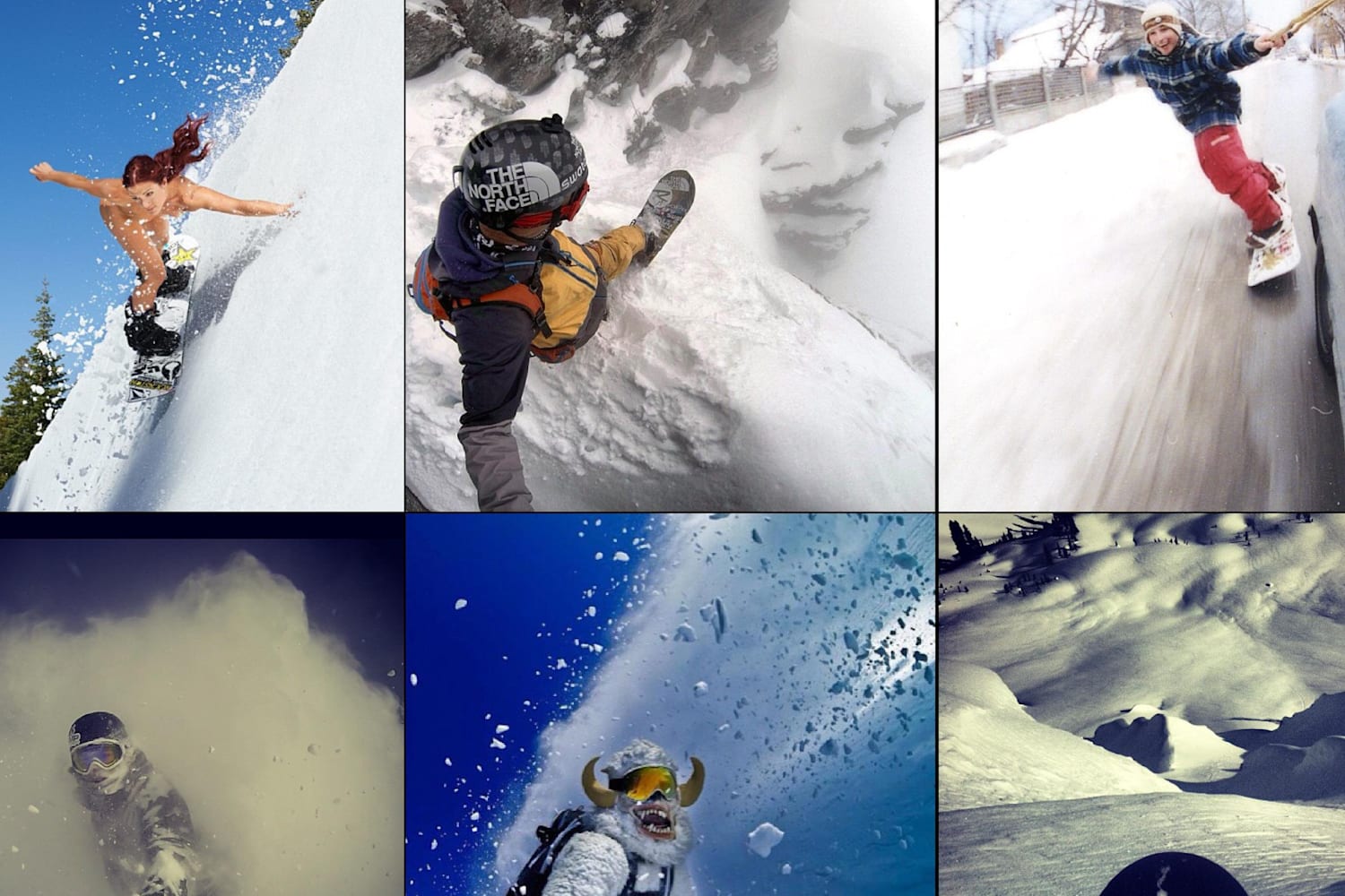 Instagram Shoutouts Extreme snowboard selfies