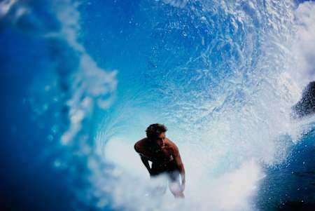 David Rastovich in a Burleigh tube.