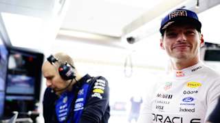 All smiles in the garage