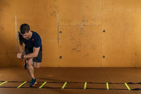 David Colturi during a workout at a high-performance gym 