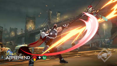 Darius’ special move, Apprehend, can be performed with just a single button in Project L.