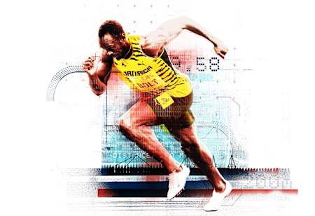 Usain Bolt sprintet