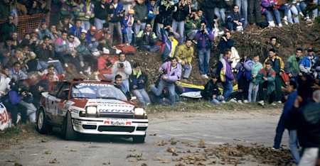 Carlos Sainz, en el estreno del Catalunya en el Mundial de Rallies, 1991.