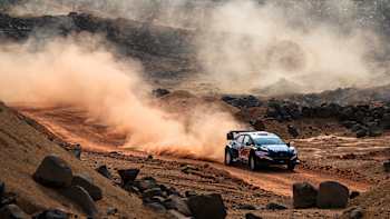 Nasser Al-Attiyah seen performing during the World Rally Championship  Saudi Arabia in Jeddah, Saudi Arabia on November 26, 2025
