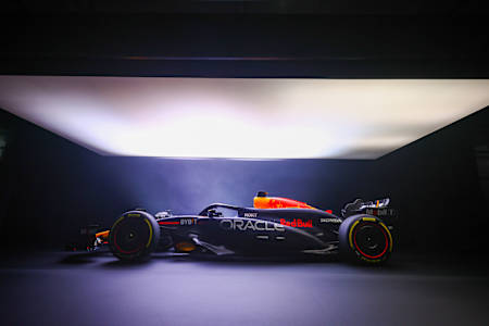 La RB20 présentée par Oracle Red Bull Racing pour la saison de Formule 1 2024.