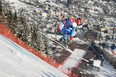 Didier Cuche à Kitzbühel en 2011 Didier Cuche à Kitzbühel en 2011