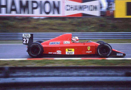 Nigel Mansell durante el Gran Premio de Bélgica de 1989.