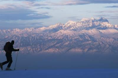 Skier in Gulmarg Ski Resort