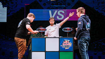 Competitors at Red Bull Rubik's Cube World Cup 2021.