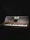A photo of a Moog Voyager synth, modelled on the classic Minimoog and released in 2002.
