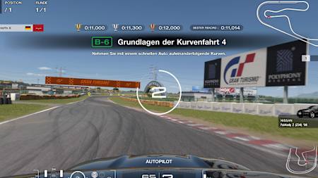Schermafbeelding van Gran Turismo 7 toont het examen voor het nationale rijbewijs B-6. Je hebt deze licenties nodig om aan kampioenschappen te mogen deelnemen