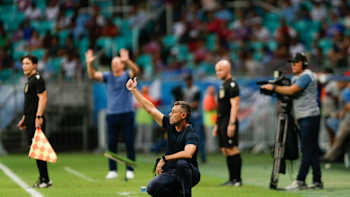 Red Bull Bragantino are seen mid-game