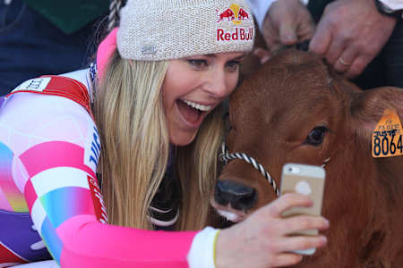 Lindsey Vonn and Winnie