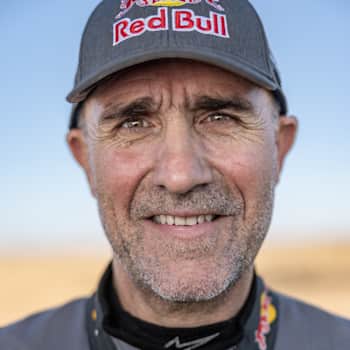 Stéphane Peterhansel of Team Audi Sport for Dakar 2024 in Merzouga, Morocco on October 8, 2023 