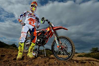 MXGP World Champion Tony Cairoli during 2014 pre-season