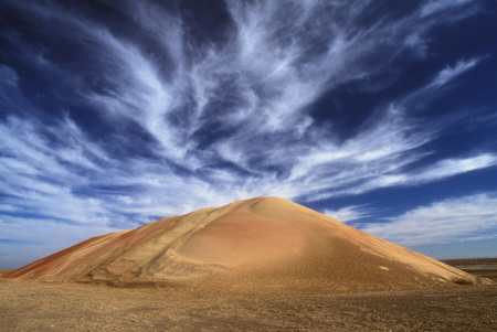 Hauptsächlich werden Federwolken durch Eis geformt