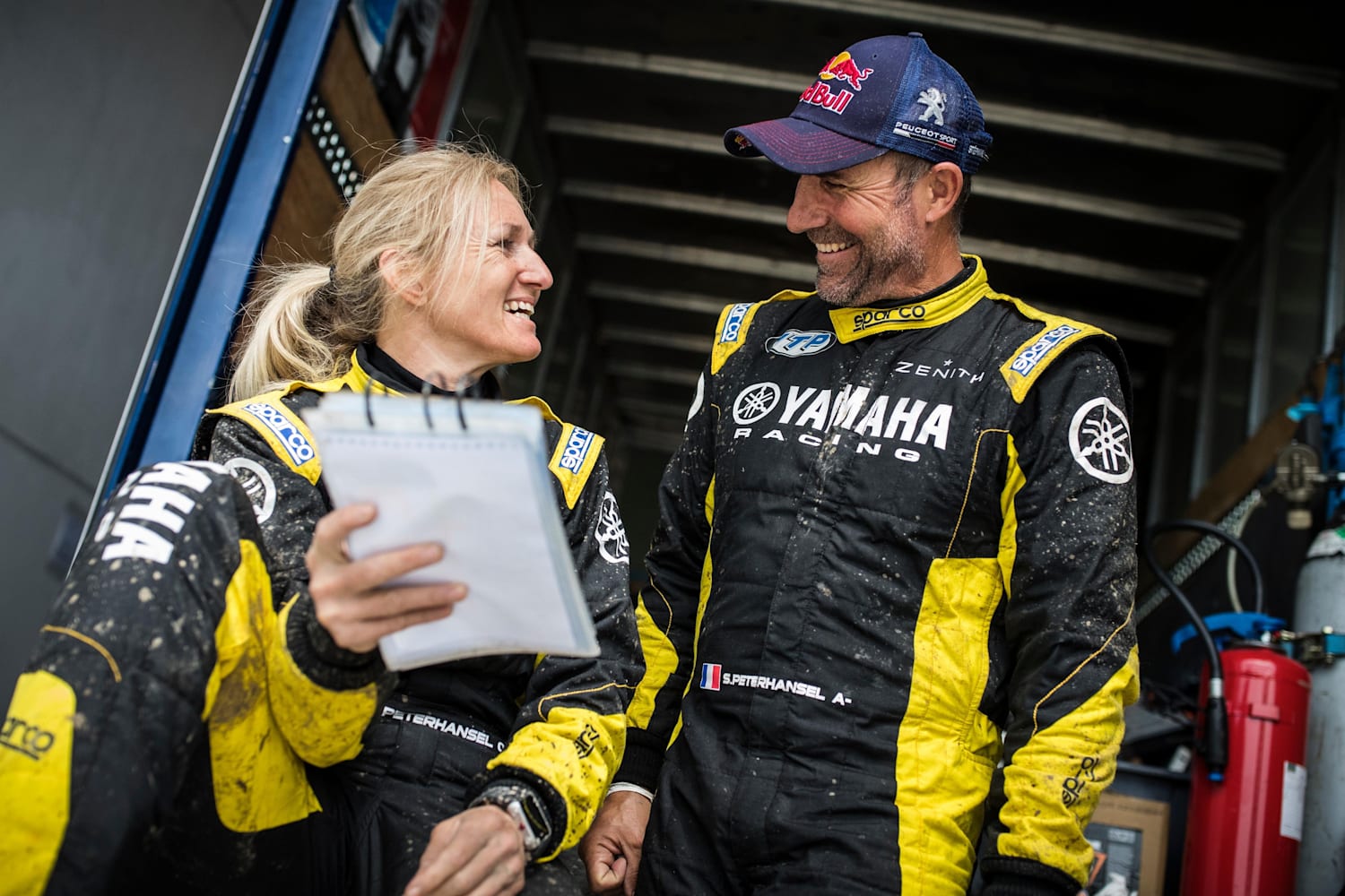Stephane Peterhansel Andrea Mayer Baja Italia Dakar