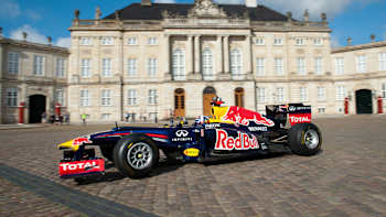David Coulthard performs at the Red Bull Show Run in Copenhagen, Denmark on August 3rd 2012