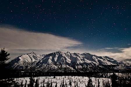 Sternenklare Nacht in Alaska