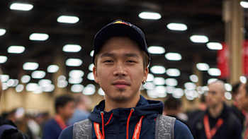 Tsunehiro 'Gachikun' Kanamori poses for a portrait at Evo 2019, at the Mandalay Bay Convention Centre in Las Vegas, NV, USA on August 3, 2019.