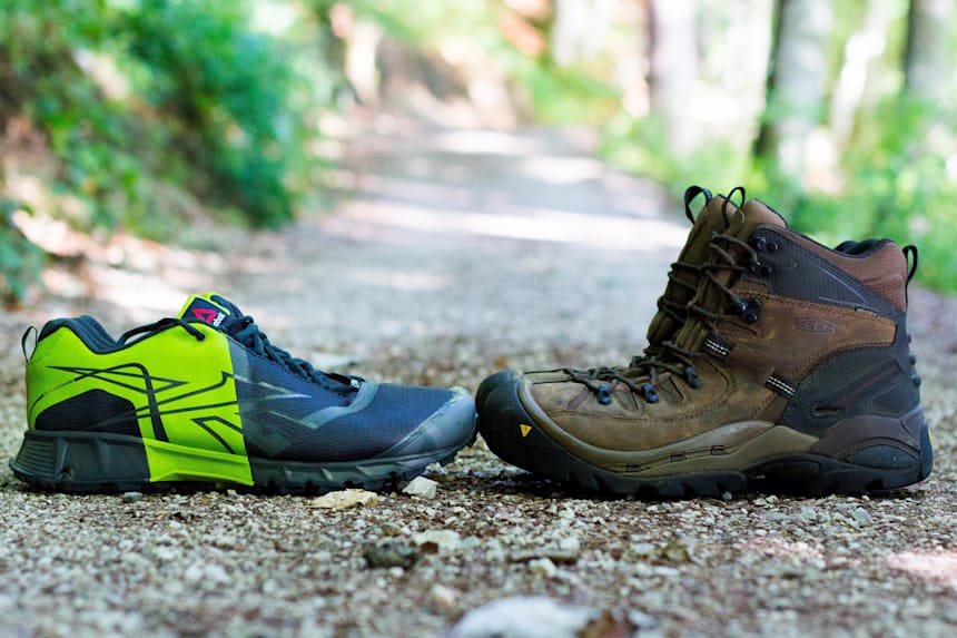 using running shoes for hiking