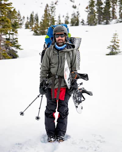 Jeremy Jones: to snowboard with splitboard