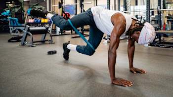 In competition, Claye hits the ground with a force 15x his body weight.