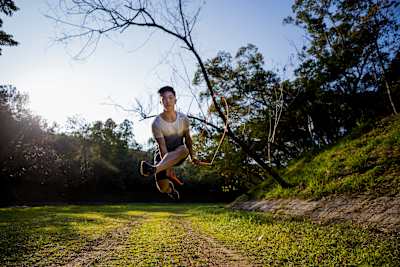 Timothy Ho Chu-Ting fait de la corde à sauter pendant le New Challenge.