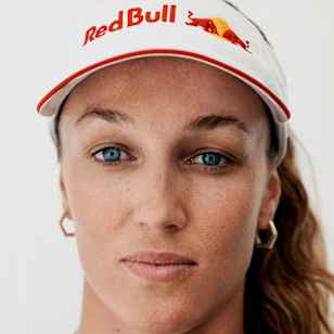 Anouk Verge-Depre poses for a portrait at the Gstaad BeachPro in Gstaad, Switzerland on July 7, 2023.