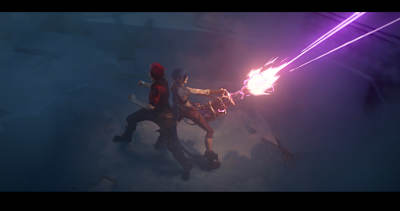 League of Legends characters Vi and Jinx as seen in Arcane.   