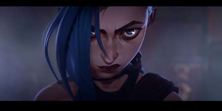 League of Legends character Jinx as seen in Arcane.    