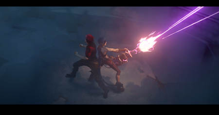 League of Legends characters Vi and Jinx as seen in Arcane.   