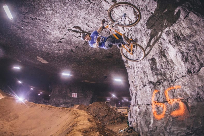 underground mountain bike park