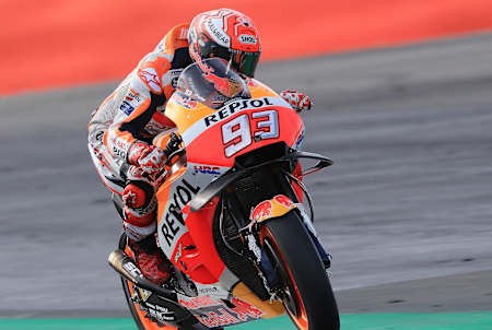 Marc Marquez à l'attaque à Silverstone