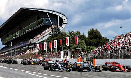 Start wyścigu w Barcelonie