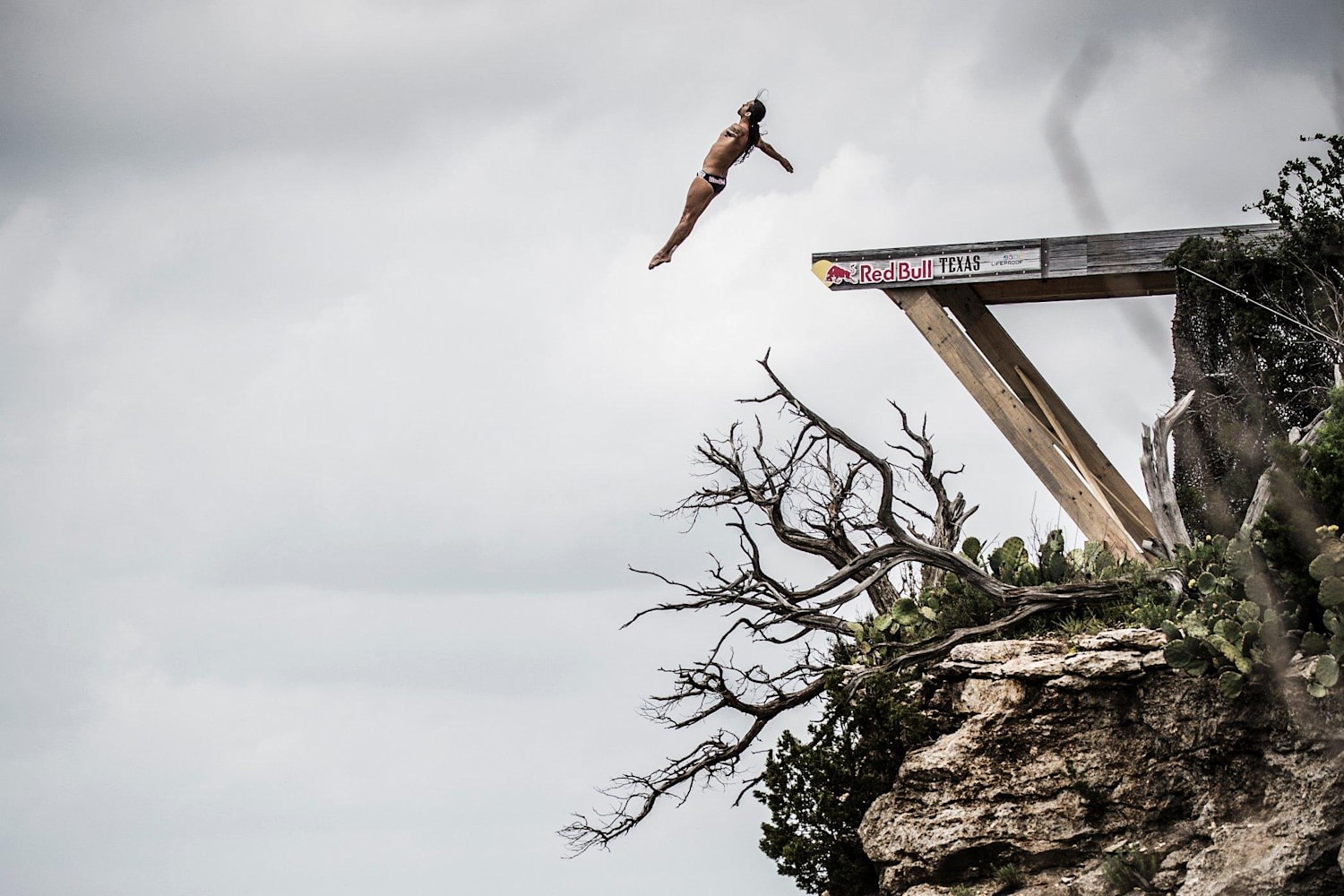 Cliff diving Texas 2015