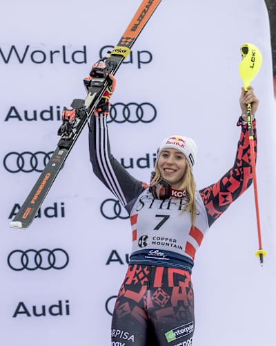 Lara Colturi at the FIS Alpine Ski World Cup 2025-2026, in Copper Mountain, USA.