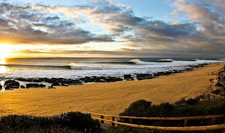 Jeffrey's Bay, na África do Sul, é uma das ondas mais longas do mundo
