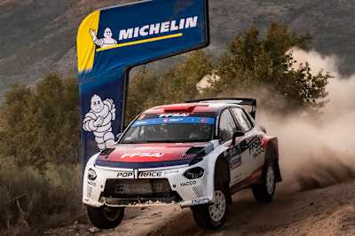 Michelin-equipped Sarrazin finished second
